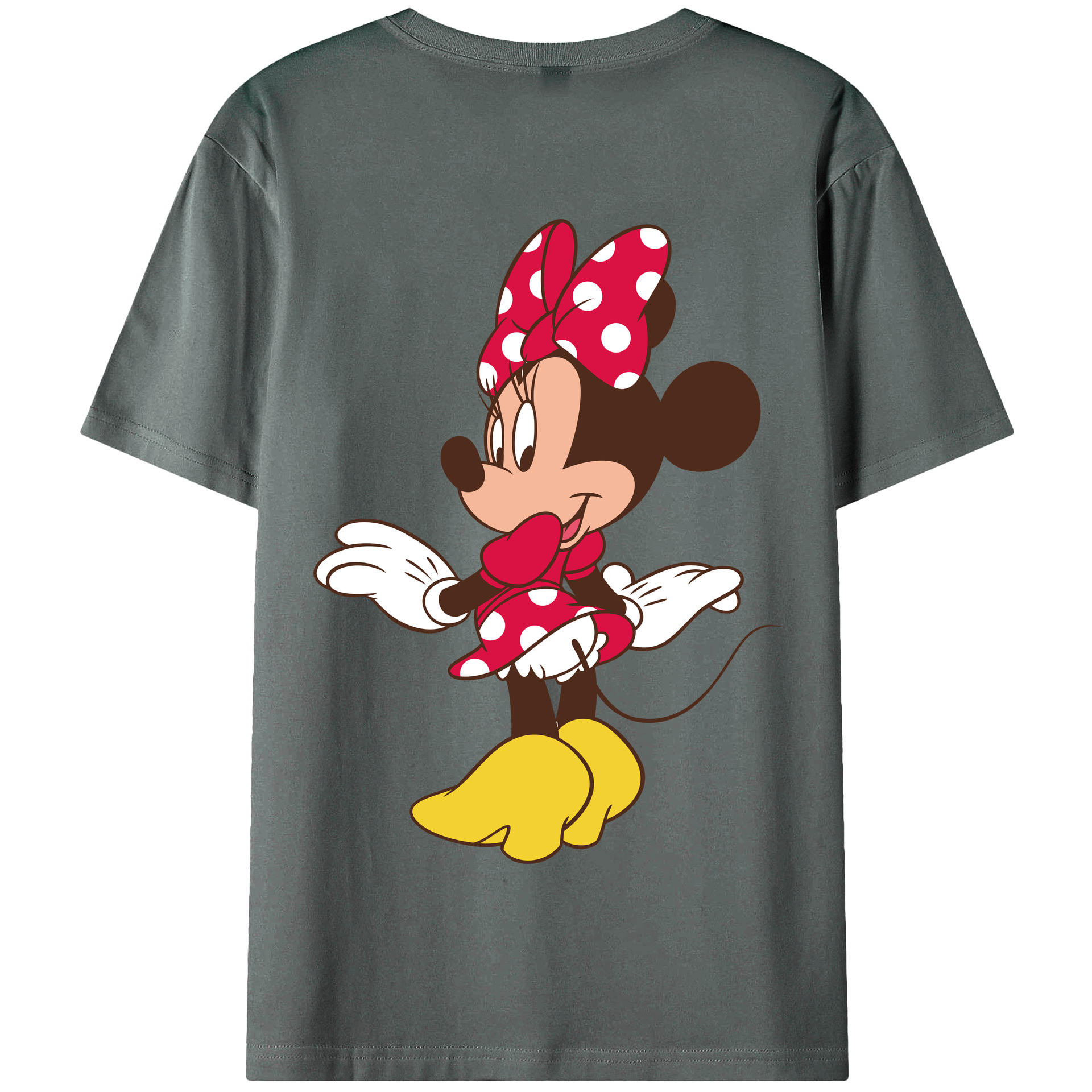 （画像用） ミッキーマウス Mickey Mouse 綿100％半袖Tシャツ（背面プリント）